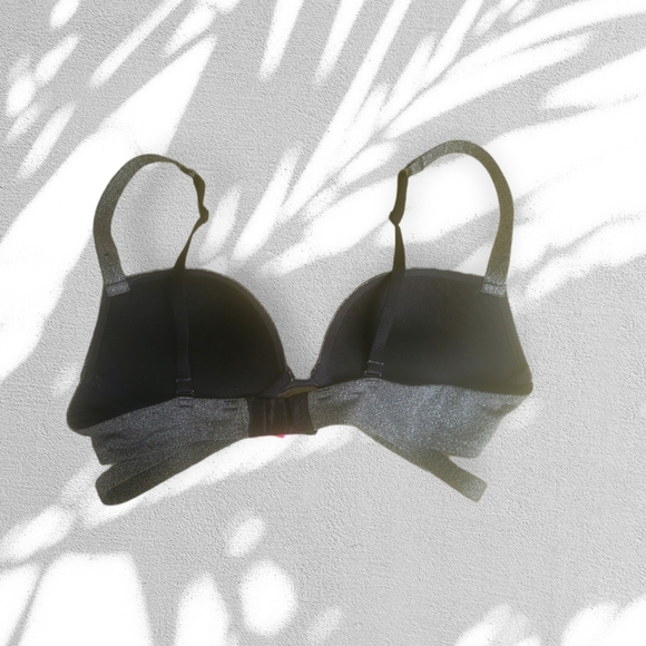 SPARKLY GREY BRA - Picture 3 of 5